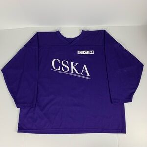 Vintage Europa Cup CCM Hockey Jersey Koho CSKA Canada Purple Size XXL